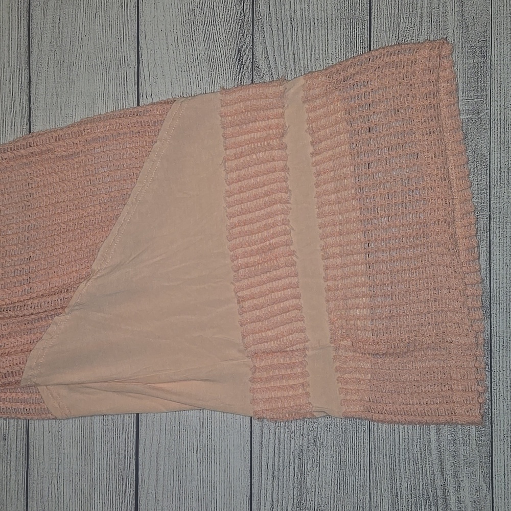 POL Women's Wide-Leg Beach Crochet Pants Pink Size L - Picture 6 of 10